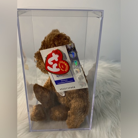 Ty (15)FIFA World Cup KoreaJapan Champion Brown and Gold Stuffed Animal Bear - Picture 9 of 10